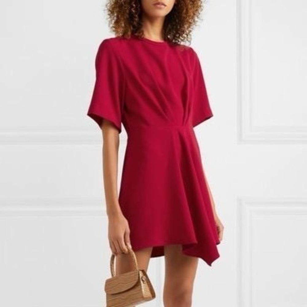IRO Open-back pleated crepe mini dress | Medium